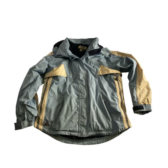 Cold As Ice Two-Tone Blue Beige Ski Snowboard Jacket Size L - Picture 2 of 5